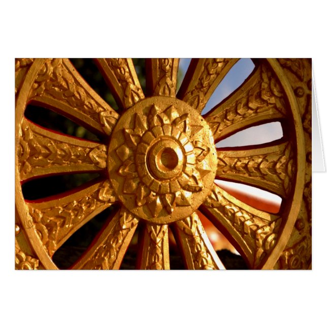 Boeddhist Chariot Wheel (Voorkant Horizontaal)