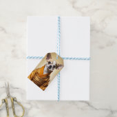Boeddhist Chihuahua Cadeaulabel (Met Touw)