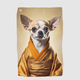 Boeddhist Chihuahua Golfhanddoek