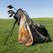 Boeddhist Chihuahua Golfhanddoek (Groen)