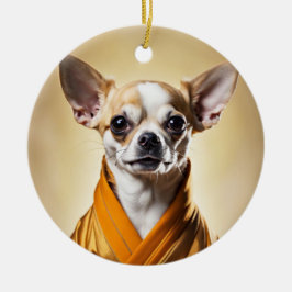 Boeddhist Chihuahua Keramisch Ornament