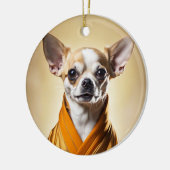 Boeddhist Chihuahua Keramisch Ornament (Links)
