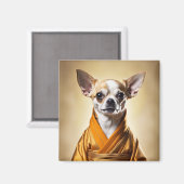 Boeddhist Chihuahua Magneet (Voorkant / Achterkant)