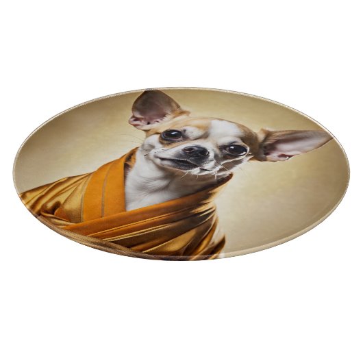 Boeddhist Chihuahua Snijplank (Hoek)