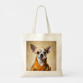 Boeddhist Chihuahua Tote Bag (Achterkant)