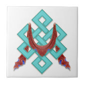 Boeddhist Eternal Knot Tegeltje (Voorkant)