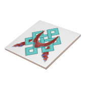 Boeddhist Eternal Knot Tegeltje (Zijkant)