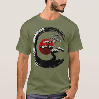 Boeddhist Gift Mannen Vrouwen Enso Circle Zen Boed T-shirt