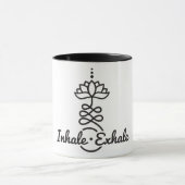 Boeddhist Lotus Unalome Symbol/Inhale-Exhale Mok (Midden)