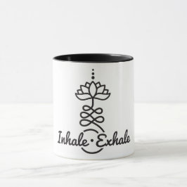 Boeddhist Lotus Unalome Symbol/Inhale-Exhale Mok