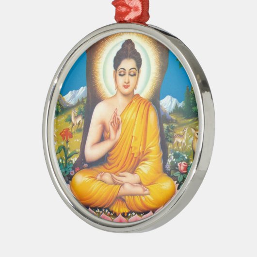 boeddhist metalen ornament (Links)