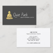 Boeddhist Mindfulness leraar Visitekaartje (Voorkant / Achterkant)