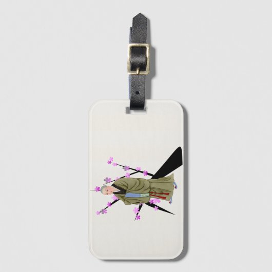 Boeddhist Monk Bagagelabel (Voorkant (verticaal))