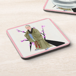 Boeddhist Monk Beverage Coaster Bier Onderzetter