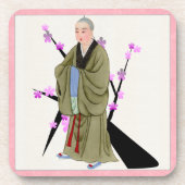 Boeddhist Monk Beverage Coaster Bier Onderzetter (Voorkant)