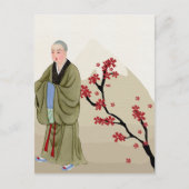 Boeddhist Monk Briefkaart (Voorkant)