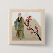 Boeddhist Monk Button (Voorkant)