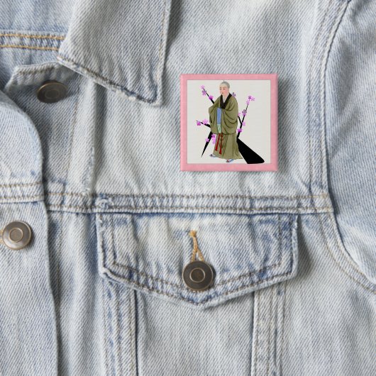 Boeddhist Monk Button (In situ)