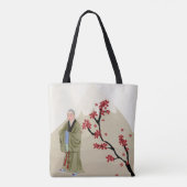 Boeddhist Monk Canvas tas (Achterkant)