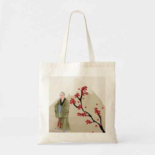 Boeddhist Monk Canvas tas (Voorkant)