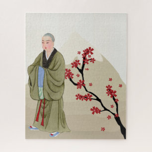 Boeddhist Monk Jigzaag Puzzle Legpuzzel