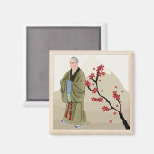 Boeddhist Monk Magnet (Voorkant / Achterkant)