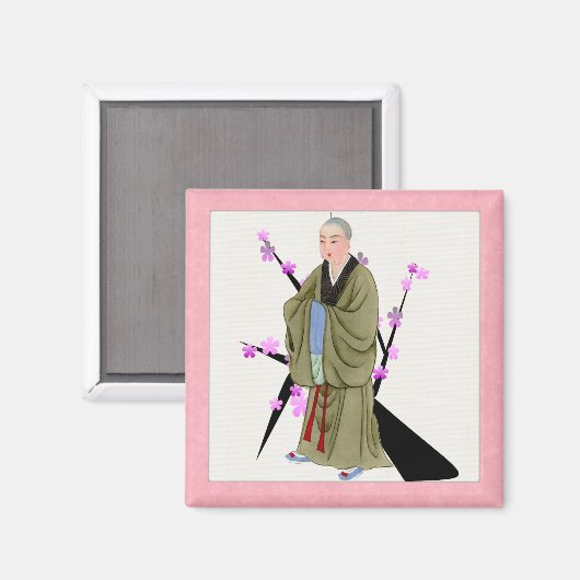 Boeddhist Monk Magnet (Voorkant / Achterkant)