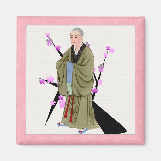 Boeddhist Monk Magnet (Voorkant)