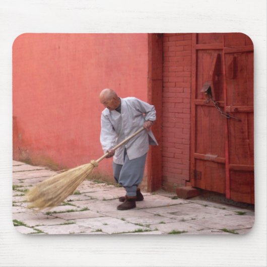 Boeddhist Monk Mousepad Muismat (Voorkant)