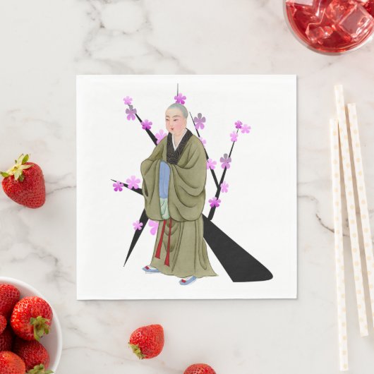 Boeddhist Monk Paper Napkin Servet (Insitu)