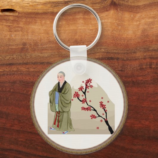 Boeddhist Monk Sleutelhanger (Voorkant)