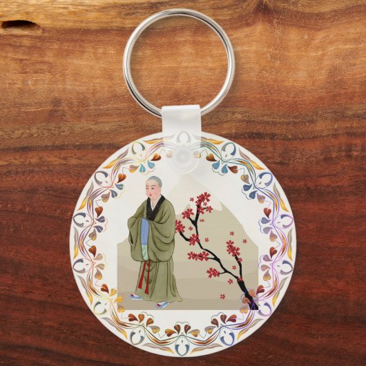 Boeddhist Monk Sleutelhanger (Voorkant)