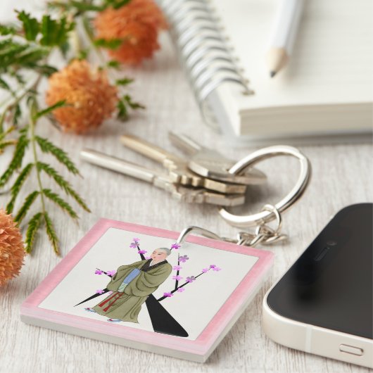 Boeddhist Monk Sleutelhanger (Voorkant Rechts)