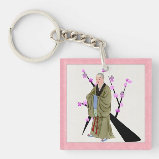 Boeddhist Monk Sleutelhanger (voorkant)