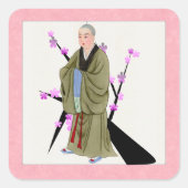 Boeddhist Monk Sticker (Voorkant)