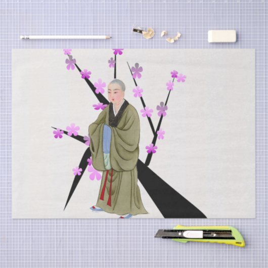 Boeddhist Monk Tissue Paper Tissuepapier (Craft)