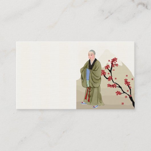 Boeddhist Monk Visitekaartje (Voorkant)