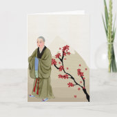 Boeddhist Monk Wenskaart Kaart (Voorkant)