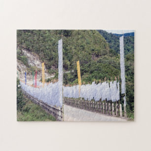 Boeddhist Prayer Flags - Bhutan, Himalaya, Azië Legpuzzel