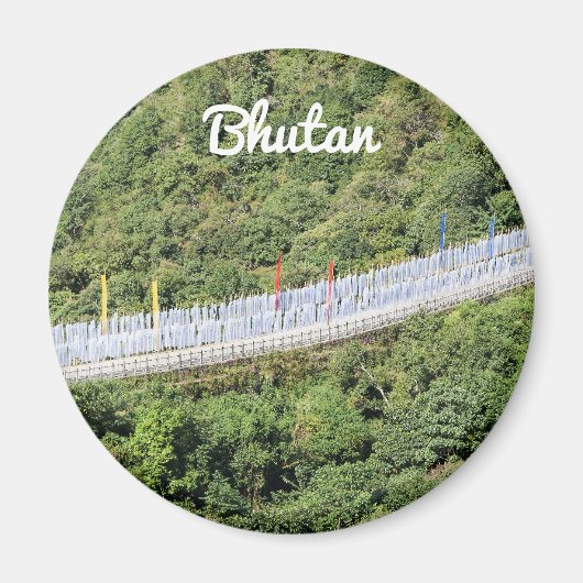Boeddhist Prayer Flags - Bhutan Magneet (Voorkant)
