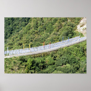 Boeddhist Prayer Flags - Bhutan Poster