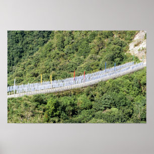 Boeddhist Prayer Flags - Bhutan Poster