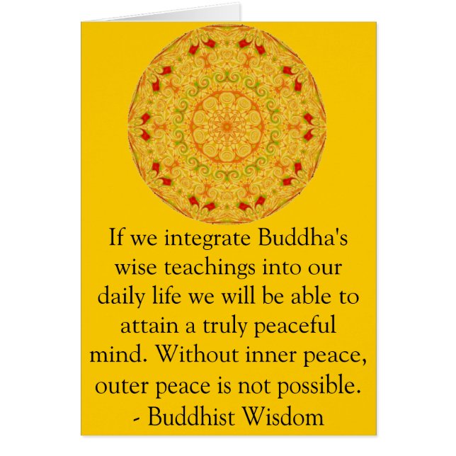 Boeddhist Wisdom GEZEGDE - onderricht (Voorkant)