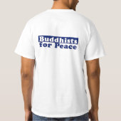 Boeddhisten voor vrede t-shirt (Achterkant)