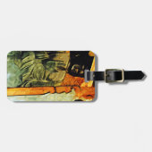 Boeddhistisch beeld in Temple Abstract-impressioni Bagagelabel (Voorkant horizontaal)