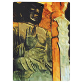 Boeddhistisch beeld in Temple Abstract-impressioni Klembord (Achterkant)