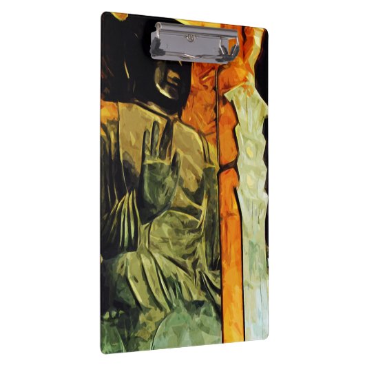 Boeddhistisch beeld in Temple Abstract-impressioni Klembord (Rechts)