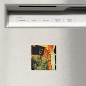 Boeddhistisch beeld in Temple Abstract-impressioni Magneet (Insitu (Vaatwasser))