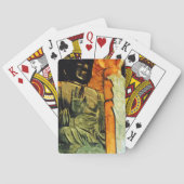 Boeddhistisch beeld in Temple Abstract-impressioni Pokerkaarten (Achterkant)