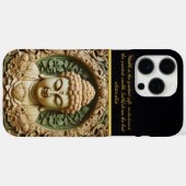 Boeddhistisch beeldhouwen met bladeren en bollen Case-Mate iPhone case (Achterkant (horizontaal))